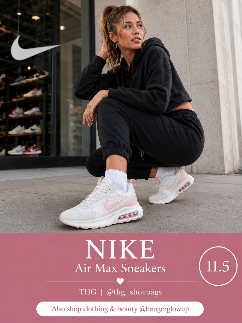 Nike Air Max HF1233-107 White Pink Sneakers Women’s 11.5 NWOB